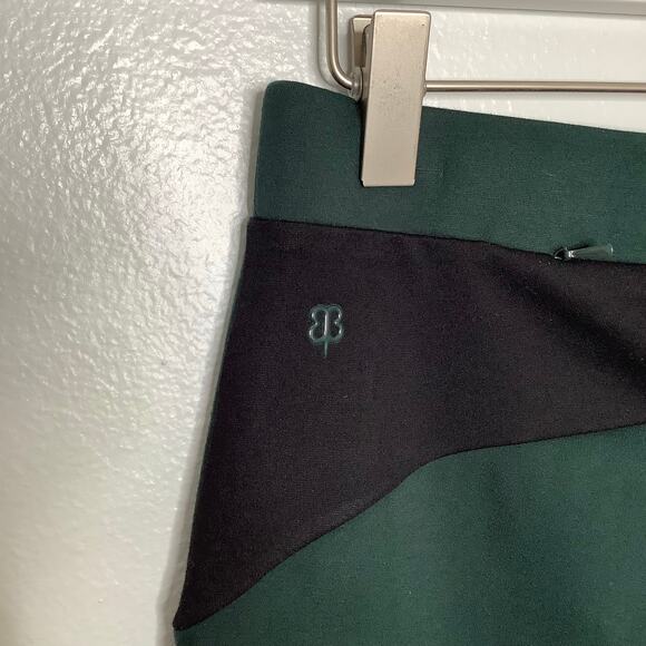 Betabrand Black Green Ponte Knit Yoga Dress Pant Medium Petite - Picture 8 of 11